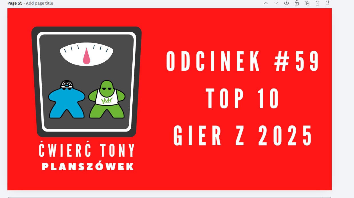 Ćwierć tony planszówek #59 – TOP 10 gier wydanych w 2025 roku episode artwork